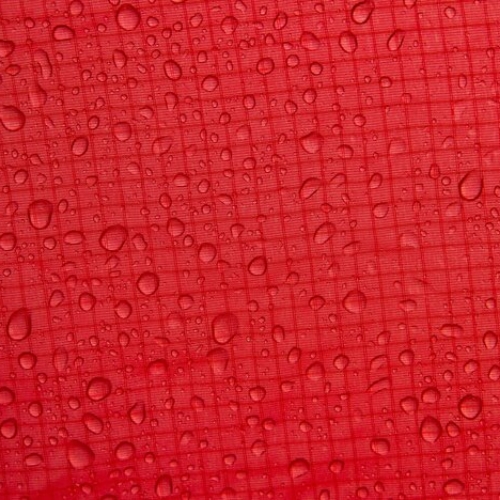 Red textile waterproof